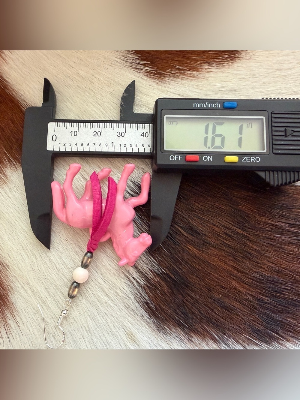 ❤️ 925 Pink Conch Cowgirl Pony Horse Rodeo Earrings Leather Tassels Beads - Picture 12 of 14